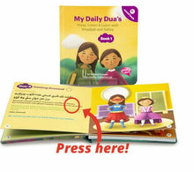 Load image into Gallery viewer, My Daily Dua’s Book 1 Illustrated Story Sound Desi Doll by Farzana Rahman