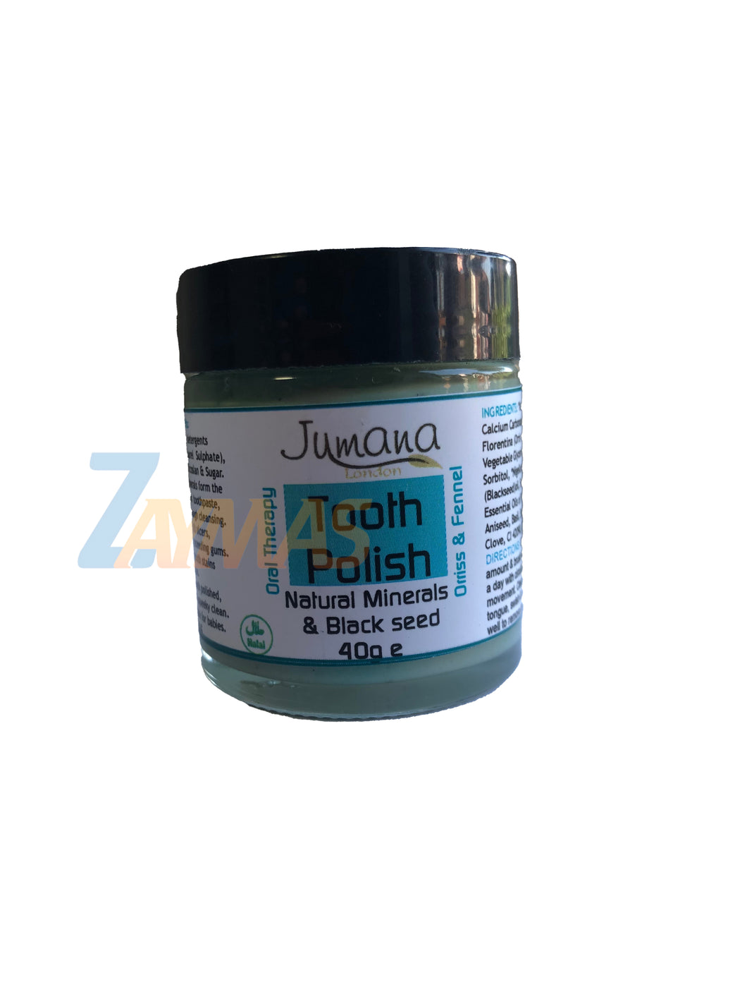 Blackseed Tooth Polish with With Natural minerals By Jumana Handmade HALAL 40g