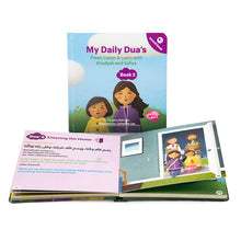 Load image into Gallery viewer, My Daily Dua’s Book 2 Illustrated Story Sound Desi Doll
