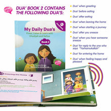 Load image into Gallery viewer, My Daily Dua’s Book 2 Illustrated Story Sound Desi Doll
