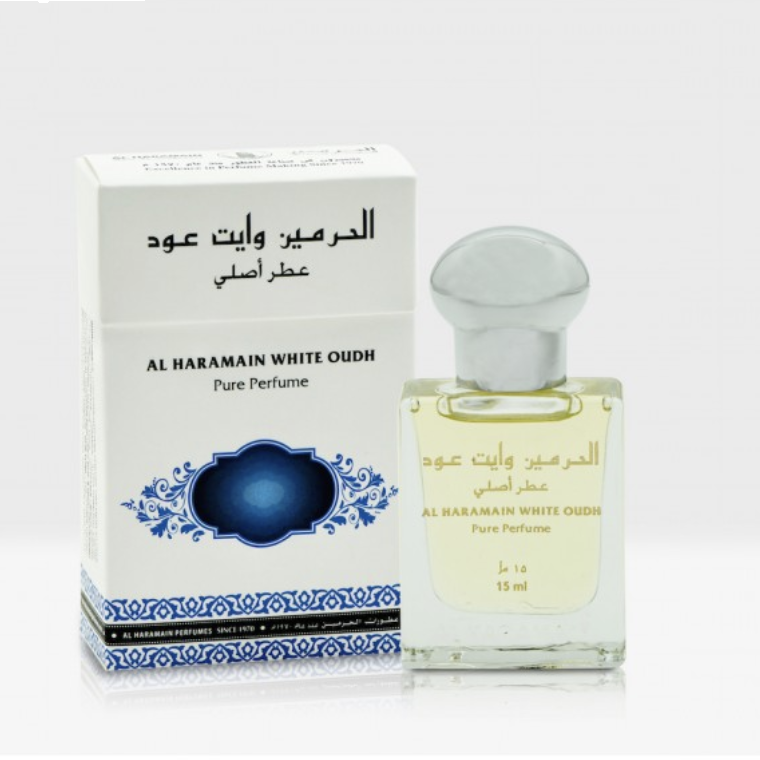 Al Haramain pure Perfume White Oudh 15ml Alcohol Free Arabian Attar